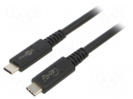 Cable | Thunderbolt 3,Thunderbolt 4,USB 4.0 | 0.8m | black | 40Gbps