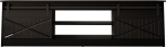 RTV GRANERO 200x56.7x35 black/black gloss cabinet