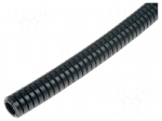 Protective tube | Size: 34 | polyamide 6 | black | HelaGuard | UL94V-2