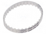 Timing belt | T5 | W: 10mm | H: 2.2mm | Lw: 480mm | Tooth height: 1.2mm