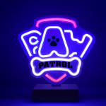 LED juostos // NEON FLEX LED strips // Neon led na podstawce psi patrol &ndash; logo ow-120146