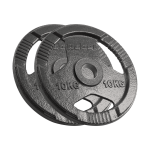 Sporto ir aktyvaus poilsio // Sporto prekės ir įranga // Obciążenie żeliwne olimpijskie zestaw 2x10kg, otw&oacute;r 51mm, talerz z uchwytami, REBEL ACTIVE