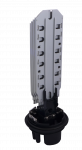Vertical DOMO type fiber optic closure for 96 fiber splices/ 9 Heat schrink ports