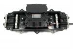 Horizontal type fiber optic splice closure for 96F splices