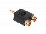 Jungtys // Different Audio, Video, Data connection plug and sockets // Złącze JACK 3.5-2xGN.RCA złote