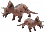 Žaidimų zona | PC | Konsolės | Priedai // Žaislai ir žaidimai vaikams // Duża Figurka Dinozaur Triceratops Dźwięk 36 cm Brązowy