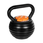 Sporto ir aktyvaus poilsio // Sporto prekės ir įranga // Kettlebell żeliwny automatyczny regulowany 18 kg REBEL ACTIVE