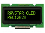 Display: OLED | alphanumeric | 12x2 | Dim: 55.7x32x11mm | green | PIN: 15