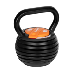 Sporto ir aktyvaus poilsio // Sporto prekės ir įranga // Kettlebell żeliwny automatyczny regulowany 9kg, REBEL ACTIVE