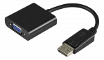 Adapteris DELTACO VGA - DisplayPort, 1080p 60Hz, 0.2m, juodas / DP-VGA7-K / R00110027