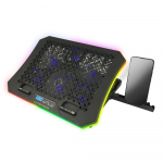 Ne&scaron;iojamieji kompiuteriai, užra&scaron;ų knygelės, priedai // Laptop Cooling Stand // EGC109 Esperanza podstawka chłodząca gaming pod notebook led rgb galerne
