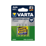 Baterijos, akumuliatoriai, maitinimo &scaron;altiniai ir adapteriai // AA, AAA ir kitų dydžių baterijos, įkrovikliai &ndash; galima užsakyti // Akumulator VARTA AAA 800mAh 4szt./bl.