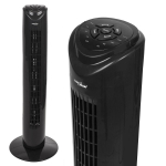 Klimato priemonės // Ventiliatoriai // Wentylator kolumnowy GreenBlue 45W z 3 poziomami siły nawiewu, 82cm wysokości, 1,5m przewodu, z pilotem i timerem GB645