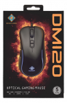Pelė DELTACO GAMING laidinė,  800-2400 DPI, 125 Hz, RGB-LED, USB, juoda / GAM-104