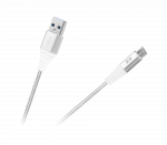 I&scaron;maniųjų telefonų atsarginės dalys // Kabeliai // Kabel USB - USB micro REBEL 100 cm biały