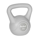 Naujos prekės // Kettlebell bitumiczny 4 kg szary  REBEL ACTIVE
