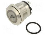 Switch: vandal resistant | Pos: 2 | SPST-NO | 20A/220VAC | IP40 | blue