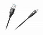 I&scaron;maniųjų telefonų atsarginės dalys // Kabeliai // Kabel USB - USB micro REBEL 200 cm czarny