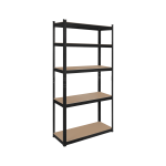 Produktai namams ir sodui // Įvairūs namų ir buities priedai // Regał metalowy magazynowy 180x90x40 czarny Rebel