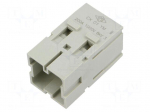 Connector: HDC | contact insert | male | MIXO | PIN: 1 | 200A | 600V