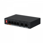 Jungiklis, PFS3006-4ET-60-V2, 4 x PoE, L2 Unmanaged, Dahua