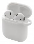 DELTACO &bdquo;AirPods&ldquo; silikono dėklas, baltas / MCASE-AIRPS002