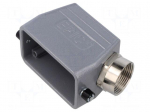 Enclosure for connectors: HDC | size H-B 10 | for cable | for latch