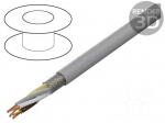Wire | LiY-CY | 5x0.75mm2 | shielded,tinned copper braid | PVC | grey
