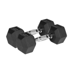 Sporto ir aktyvaus poilsio // Sporto prekės ir įranga // Hantle żeliwne gumowane HEX 2x4 kg REBEL ACTIVE