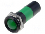 Indicator: LED | recessed | 230VAC | Cutout: &Oslash;22.2mm | IP67 | metal