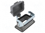 Enclosure: for HDC connectors | size D6B | with latch | with cover