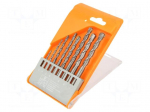 Drill set | for concrete | box | 3mm,4mm,5mm,6mm,7mm,8mm,9mm,10mm