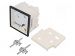 Voltmeter | on panel | VDC: 0&divide;100V | Class: 1.5 | Umax: 600V | 72x72mm