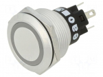 Switch: vandal resistant | Pos: 2 | SPDT | 3A/240VAC | 3A/240VDC | green