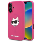 Kitas telefono priedas Karl Lagerfeld  Karl Lagerfeld Silicone Choupette Head Print MagSafe iPhone 16 Case - Fuchsia