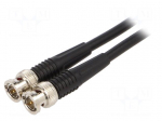 Test lead | BNC plug,both sides | Len: 1m | black