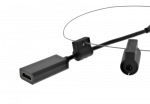 Adapteris DELTACO, HDMI į USB-C, juodas, su žiediniu trosu / HDMI-AR11 / 1902497