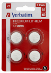 Batteries Verbatim CR2016 Premium Lithium 4-Pack