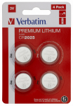 Batteries Verbatim CR2025 Premium Lithium 4-Pack