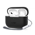 Dėklai ausinėms Tech-Protect Apple AirPods Pro 1 / 2 Silicone Case Black