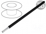 Wire | HookUp Wire PVC | stranded | Cu | 24AWG | black | PVC | 300V | 305m