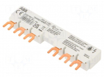 Busbar | 10mm2 | Poles: 3 | 690VAC | 250VDC | 6kV | Inom: 65A | fork
