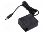 Power supply: switching | mains,plug-in | 9VDC | 1.33A | 12W | 86.5%