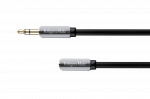 Koaksialinių kabelių sistemos // HDMI, DVI, AUDIO jungiamieji laidai ir priedai // Kabel wtyk - gniazdo  jack 3.5  stereo 3.0m Kruger&Matz