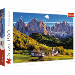 Žaidimų zona | PC | Konsolės | Priedai // Edukaciniai žaislai | Interaktyvūs | Kūrybi&scaron;ki | Meni&scaron;ki // Puzzle - 1500 - Dolina Val di Funes - Dolomity - Włochy - Trefl 26163