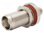 Adapter | SMA female,TNC female | Insulation: PTFE | 50&Omega; | brass