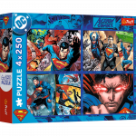Žaidimų zona | PC | Konsolės | Priedai // Edukaciniai žaislai | Interaktyvūs | Kūrybi&scaron;ki | Meni&scaron;ki // Puzzle - 4x250 - Odwaga Supermana - Warner Superman - Trefl 13340