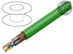 Wire | ETHERLINE&reg; Cat.5e | 2x2x22AWG | 5e | wire | Cu | PVC | green | 6.5mm