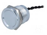 Switch: piezoelectric | Pos: 2 | SPST-NO | 0.2A/24VAC | 0.2A/24VDC