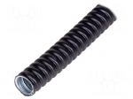 Protective tube | Size: 20 | galvanised steel | black | flexible | IP66